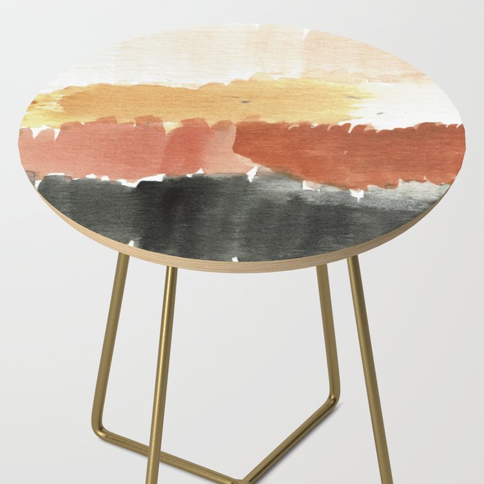Abstract in Rust n Clay Side Table Gallery Image 2
