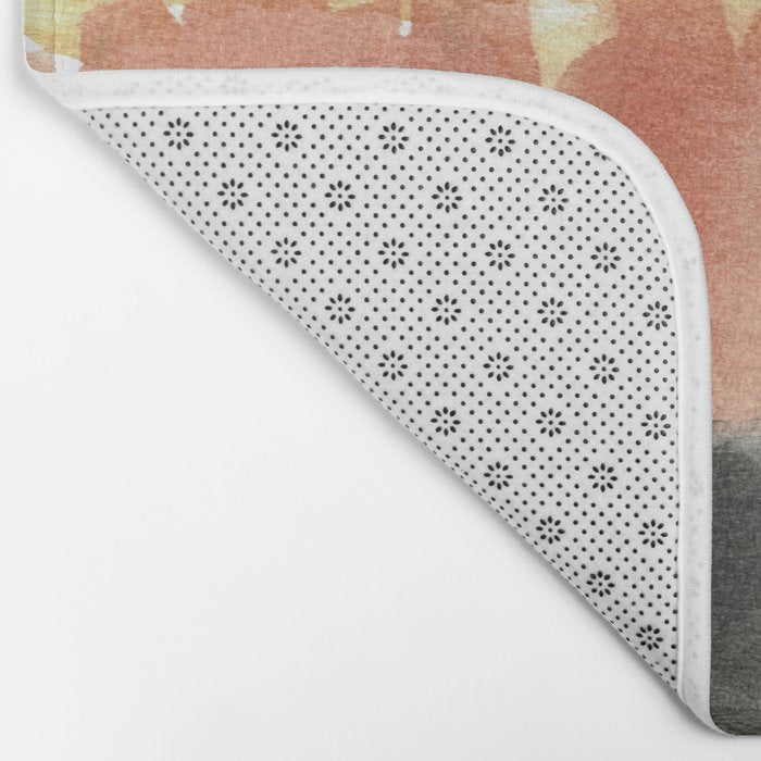 Abstract in Rust n Clay Bath Mat Gallery Image 2