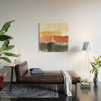Abstract in Rust n Clay Wood Wall Art Gallery Image 2