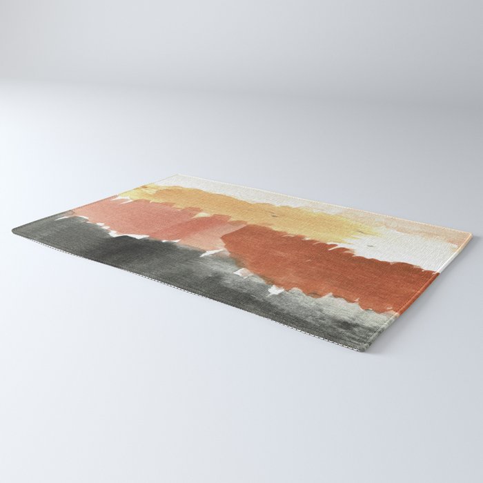 Abstract in Rust n Clay Rug Gallery Image 3