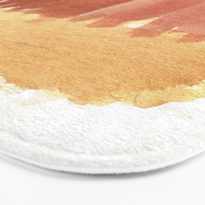 Abstract in Rust n Clay Bath Mat Gallery Image 3