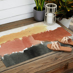 Abstract in Rust n Clay Outdoor Rug Gallery Image 2