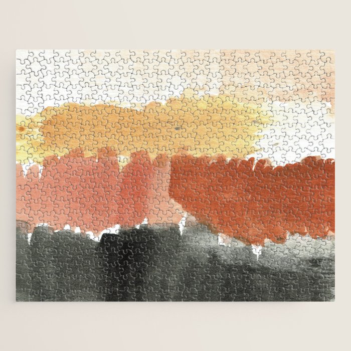 Abstract in Rust n Clay Jigsaw Puzzle Gallery Image 1