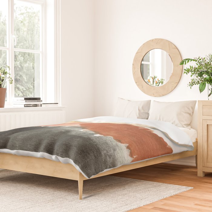 Abstract in Rust n Clay Duvet Cover Gallery Image 2