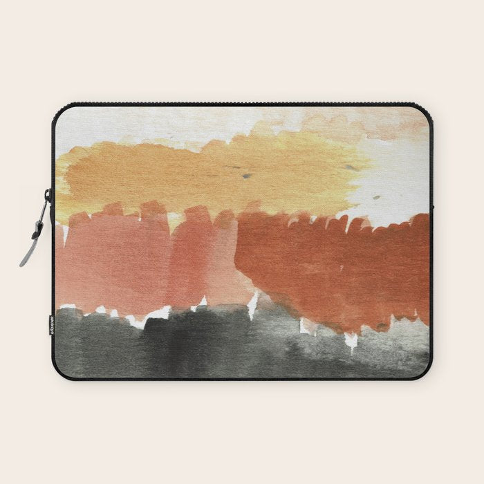 Abstract in Rust n Clay Laptop Sleeve Gallery Image 1