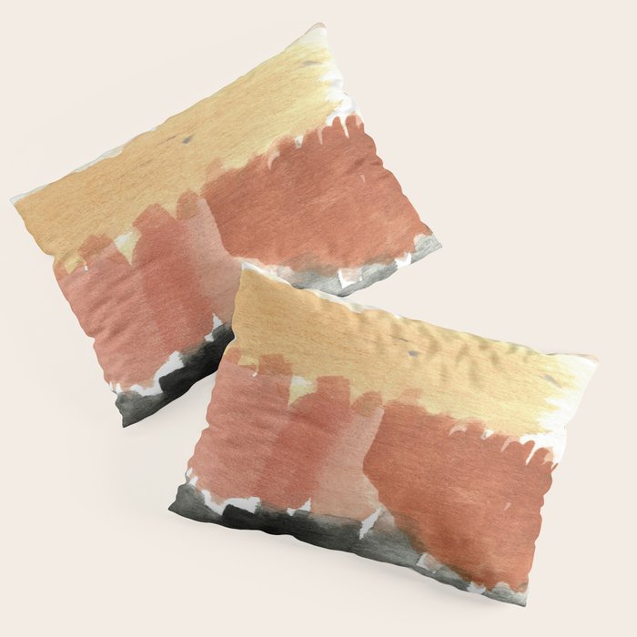 Abstract in Rust n Clay Pillow Sham Gallery Image 3