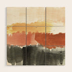 Abstract in Rust n Clay Wood Wall Art Gallery Image 1