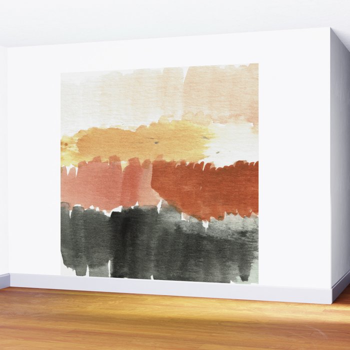 Abstract in Rust n Clay Wall Mural Gallery Image 2