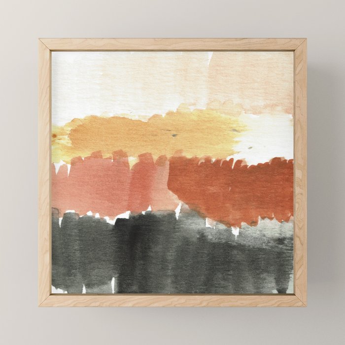 Abstract in Rust n Clay Mini Art Print Gallery Image 1