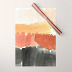 Abstract in Rust n Clay Wrapping Paper Gallery Image 1