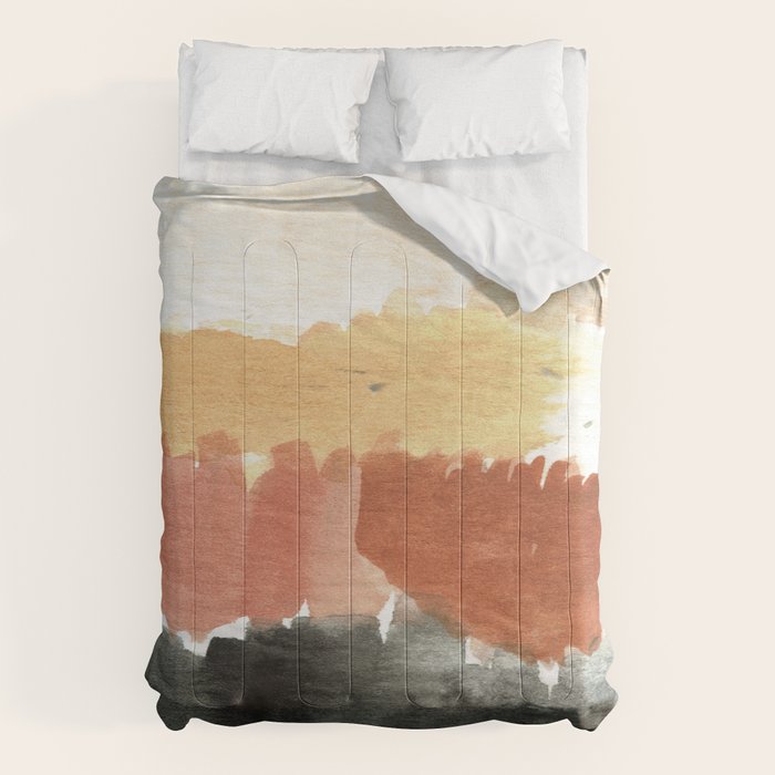 Abstract in Rust n Clay Comforter Gallery Image 6