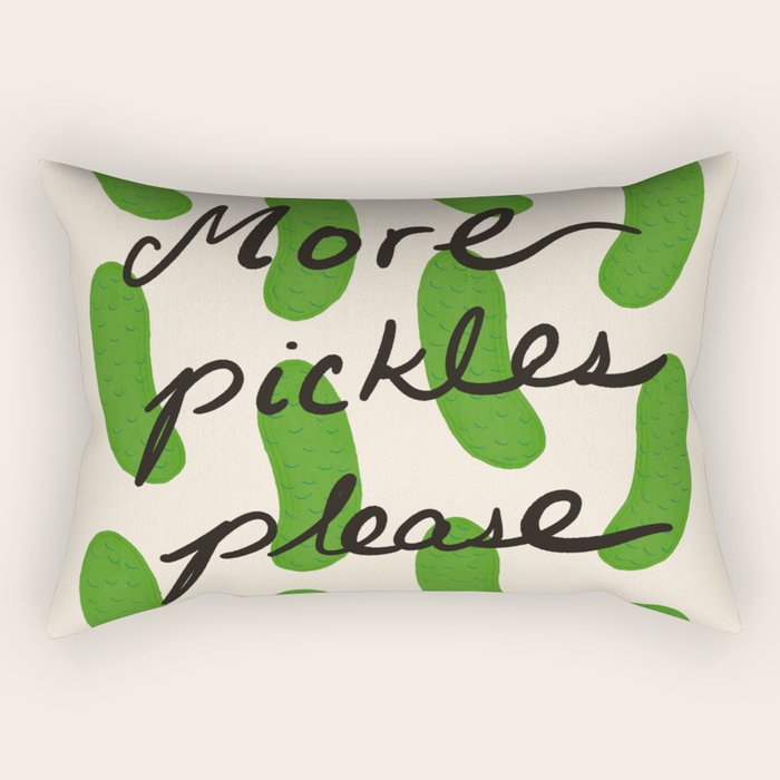More Pickles Please Rectangular Pillow Gallery Image 1