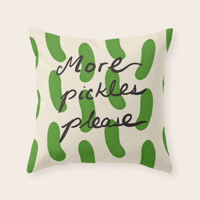 More Pickles Please Throw Pillow Gallery Image 6