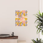 Color Block Monstera Pink + Lavender Poster Gallery Image 2