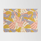 Color Block Monstera Pink + Lavender Rug Gallery Image 2