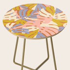 Color Block Monstera Pink + Lavender Side Table Gallery Image 2