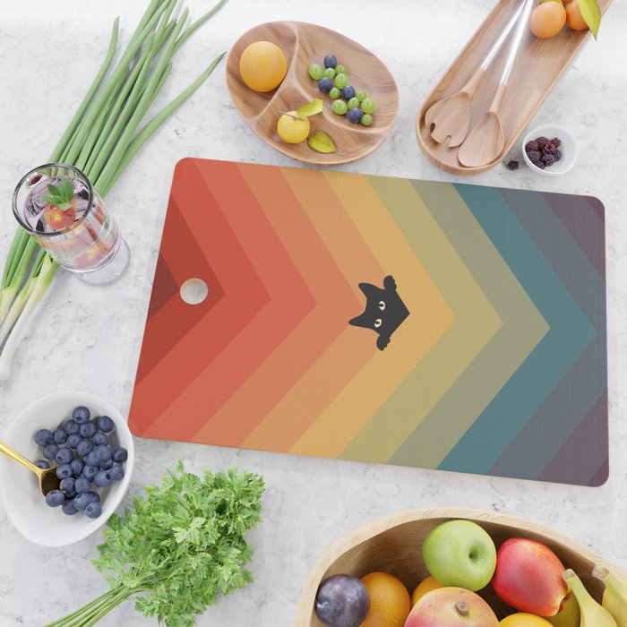 Cat Landscape 165 Cutting Board Gallery Image 2