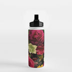 Vintage & Shabby Chic - Mystical Night Roses Bouquet Water Bottle Gallery Image 2