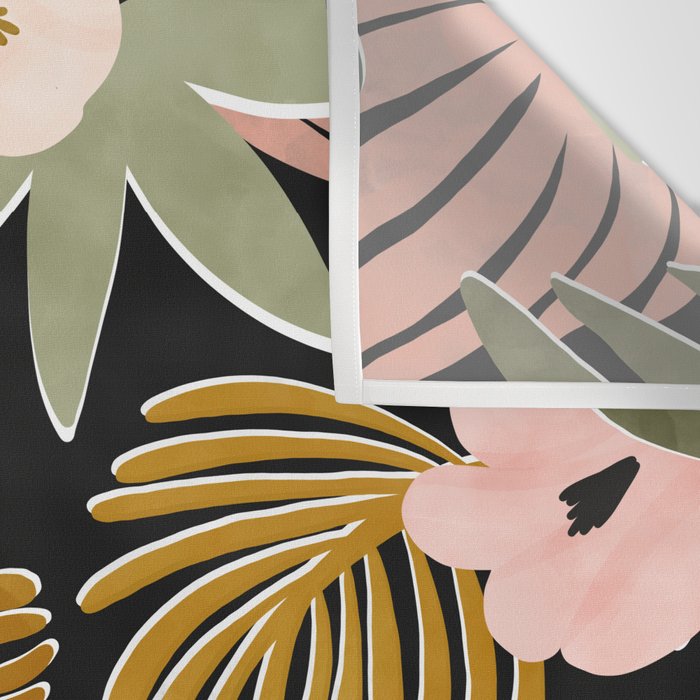 Floral garden tropical 7F Wall Tapestry Gallery Image 3