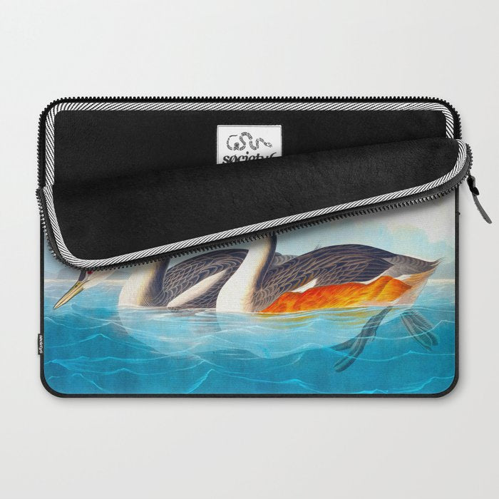 Great Crested Grebe Bird Laptop Sleeve Gallery Image 2
