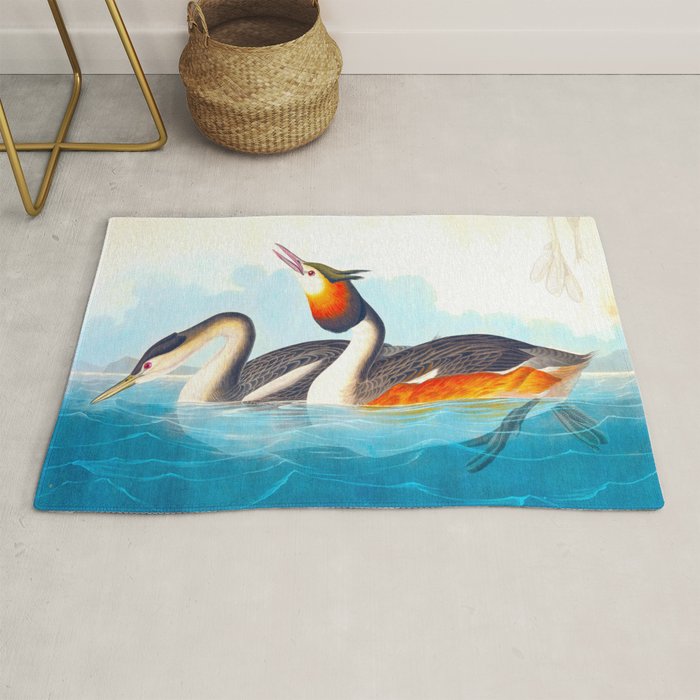 Great Crested Grebe Bird Rug Gallery Image 1