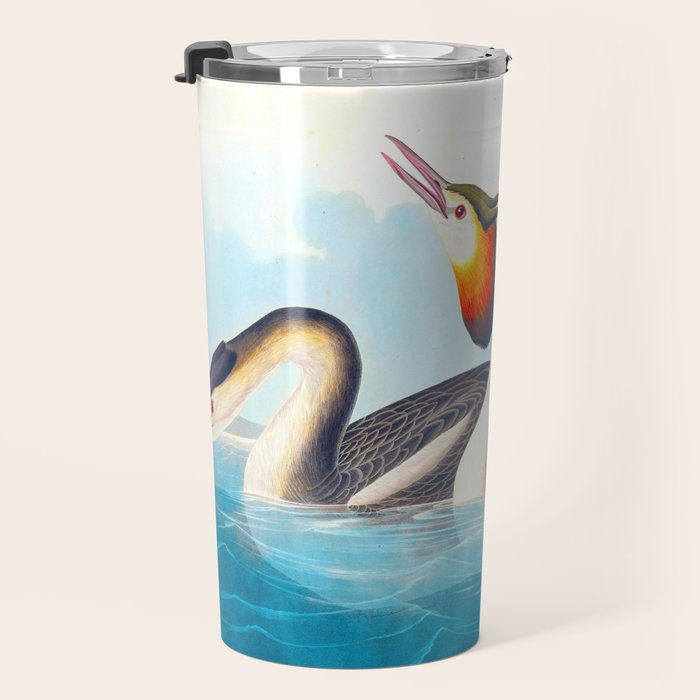 Great Crested Grebe Bird Travel Mug Gallery Image 3