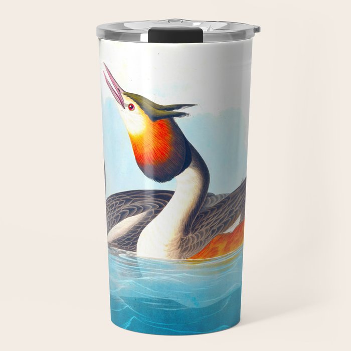 Great Crested Grebe Bird Travel Mug Gallery Image 1