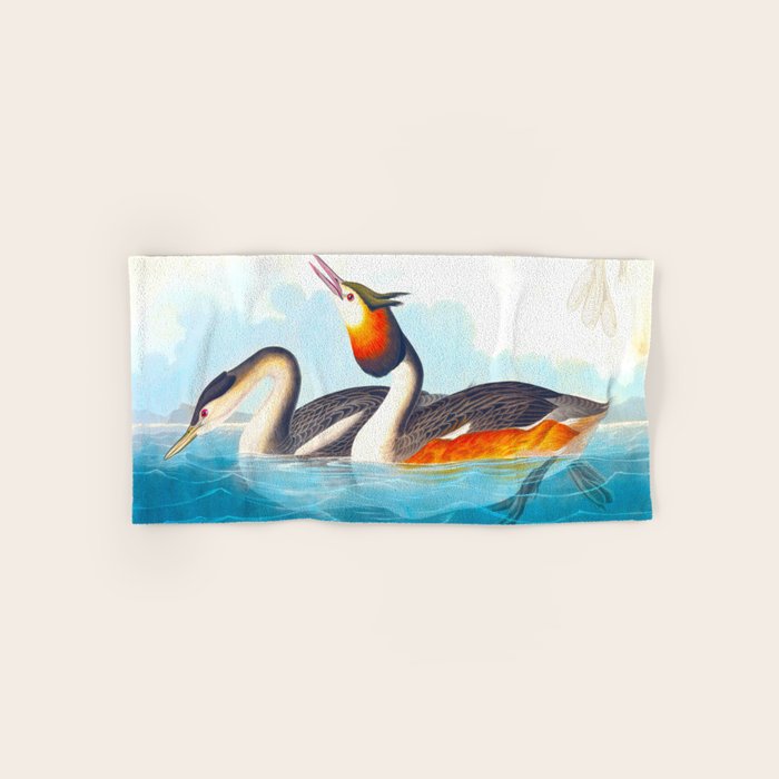 Great Crested Grebe Bird Bath Towel Gallery Image 1