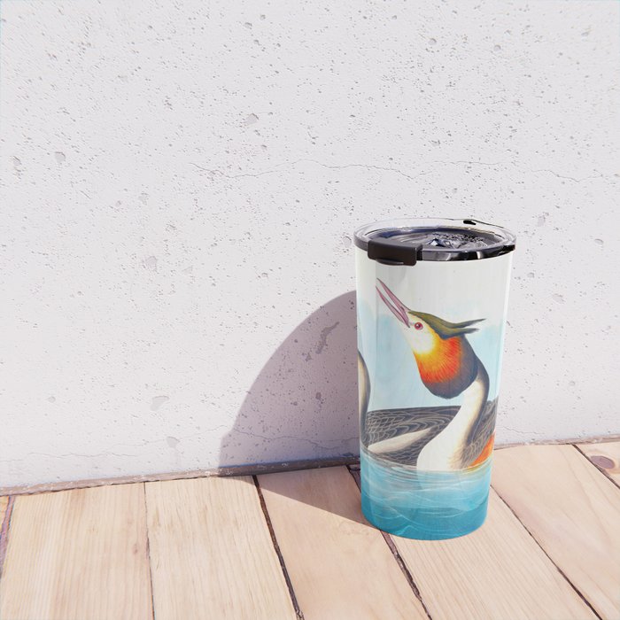 Great Crested Grebe Bird Travel Mug Gallery Image 4