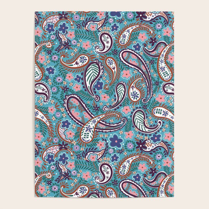 Whimsical Paisley Dance Poster Gallery Image 4