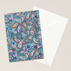 Whimsical Paisley Dance Stationery Card Gallery Image 2