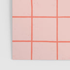 Grid Pattern Peach Poster Gallery Image 3