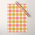 Retro Summer Daisies VIII Wrapping Paper Gallery Image 1