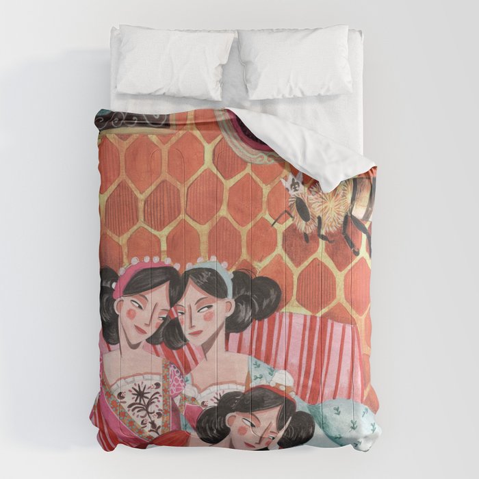 Fairytale Folktale insect The Queen Bee Comforter Gallery Image 6