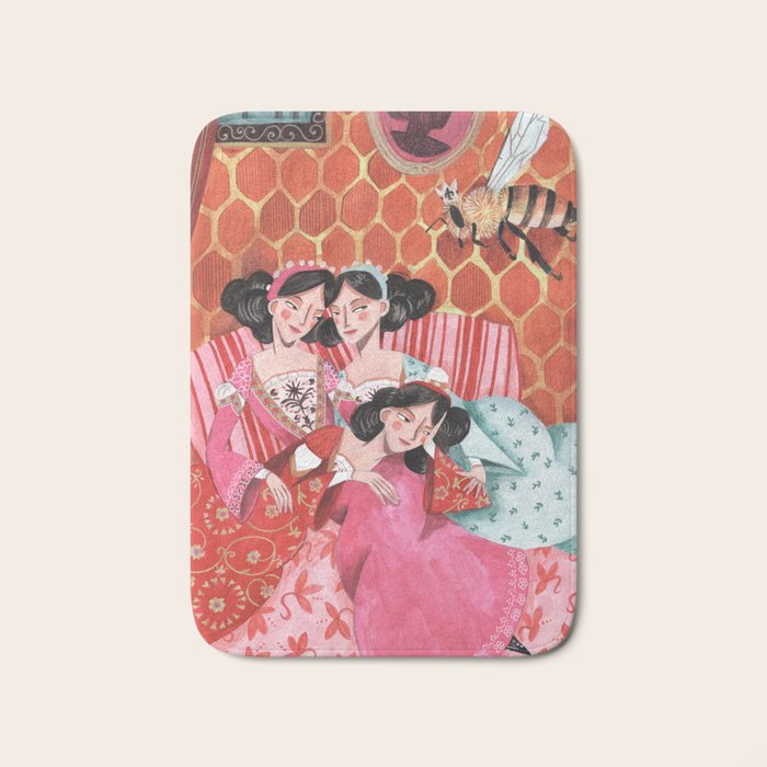 Fairytale Folktale insect The Queen Bee Bath Mat Gallery Image 1