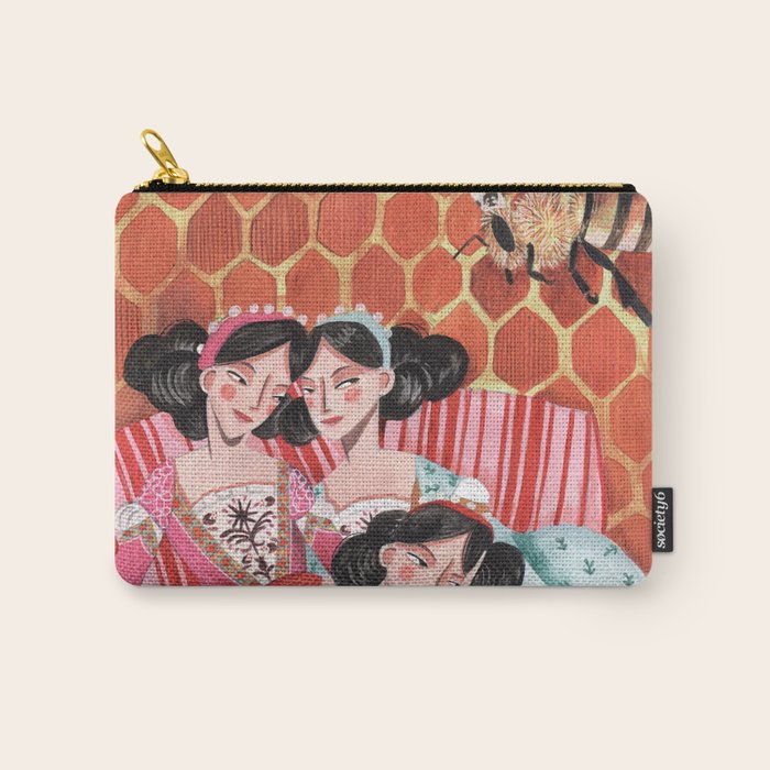 Fairytale Folktale insect The Queen Bee Carry All Pouch Gallery Image 1