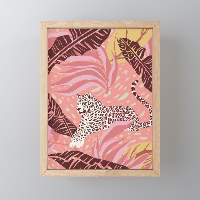 Leopard Crush Pink Mini Art Print Gallery Image 1