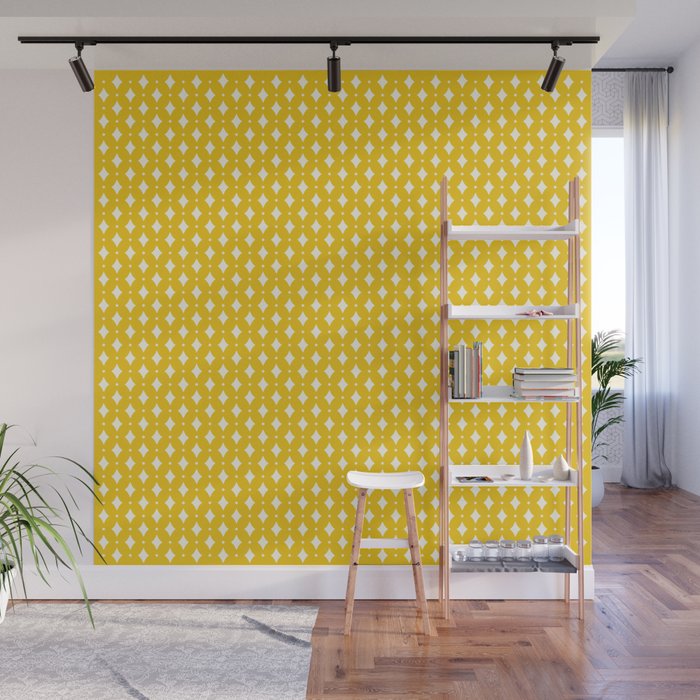 Vintage Stars XVII Bright Yellow Wall Mural Gallery Image 1