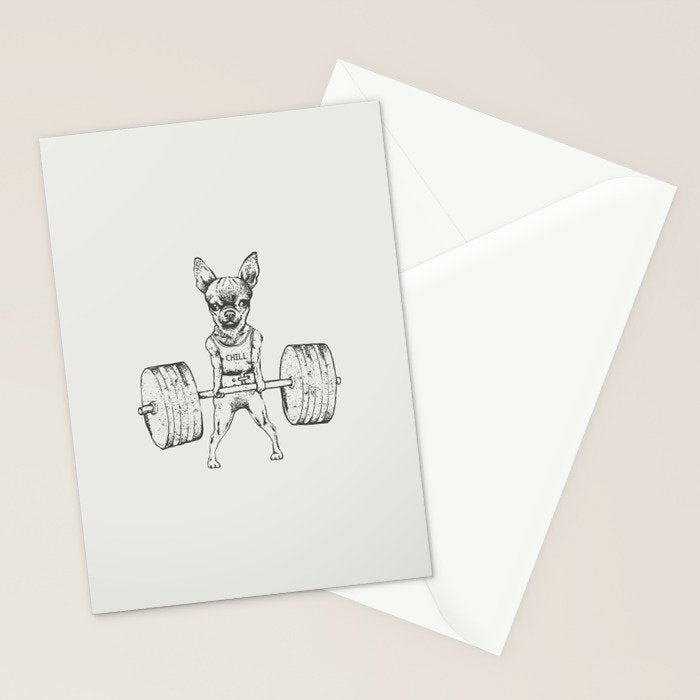 Chihuahua Lift Stationery Card Gallery Image 2