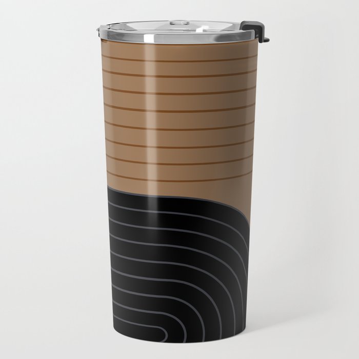 Two Tone Line Curvature XXXVI Travel Mug Gallery Image 2