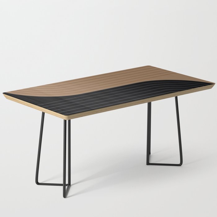 Two Tone Line Curvature XXXVI Coffee Table Gallery Image 1