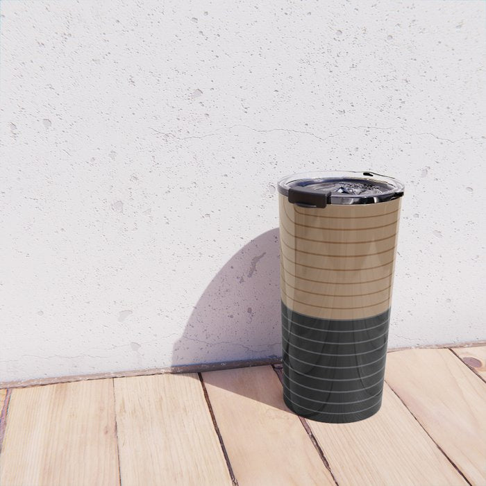 Two Tone Line Curvature XXXVI Travel Mug Gallery Image 4