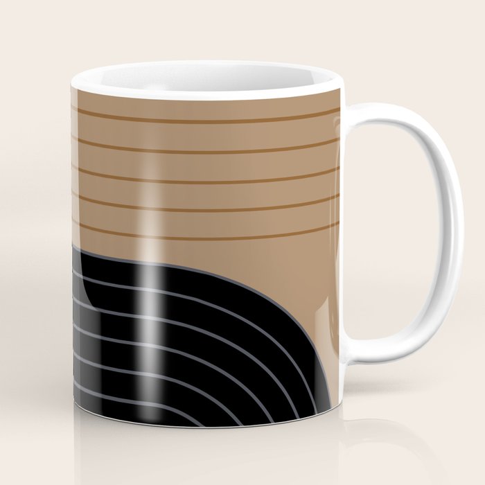 Two Tone Line Curvature XXXVI Coffee Mug Gallery Image 1