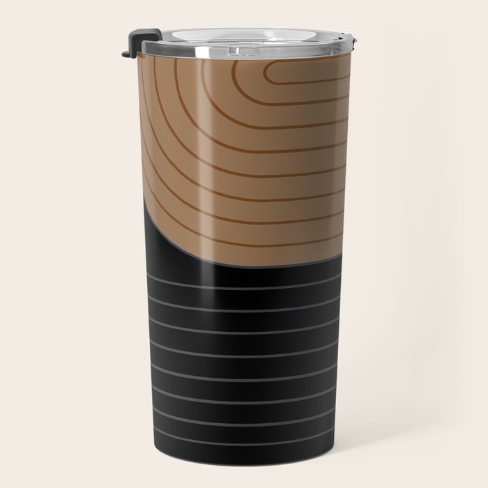 Two Tone Line Curvature XXXVI Travel Mug Gallery Image 3