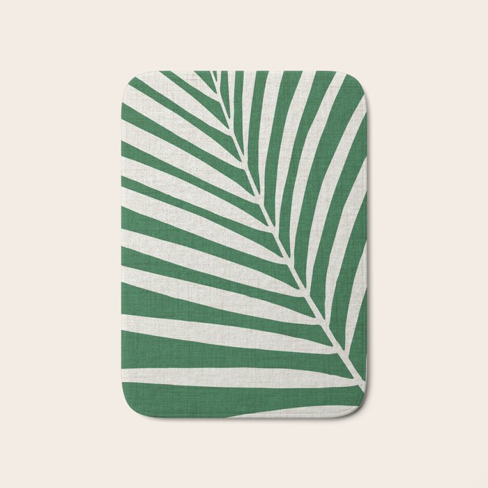 Minimalist Palm Leaf Bath Mat Gallery Image 1