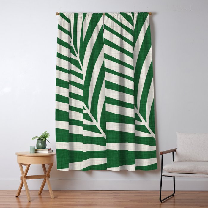 Minimalist Palm Leaf Window Curtain Gallery Image 5