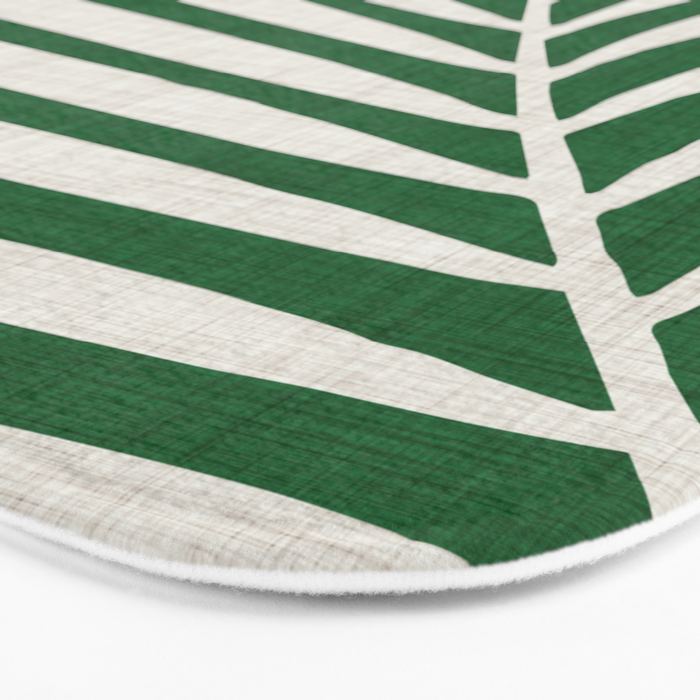 Minimalist Palm Leaf Bath Mat Gallery Image 3