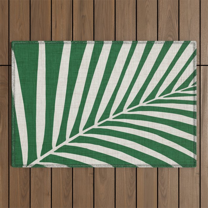 Minimalist Palm Leaf Outdoor Rug Gallery Image 1