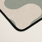 Retro Mid Century Modern Waves in Sage Green Desk Mat Gallery Image 4