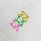 Fa La La- Pink & Green Yoga Mat Gallery Image 1